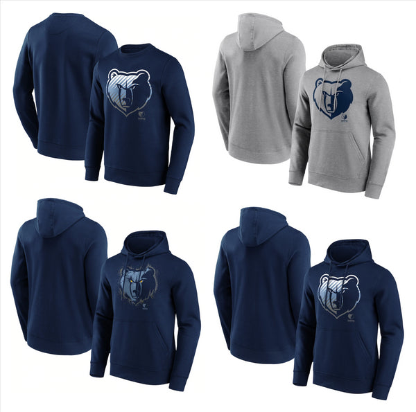Men's Fanatics Branded Light Blue Memphis Grizzlies Primary Logo Pullover  Hoodie
