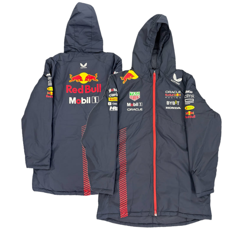 Red Bull Racing Coat Men's Castore F1 Navy Winter Jacket