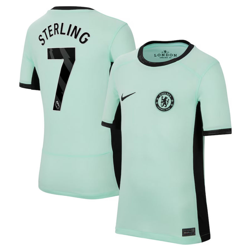 Chelsea Nike Football Shirt Kid's 3rd Prem Top - Sterling 7