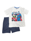 Superman Kids Pyjama Set Justice League Shorts And Top