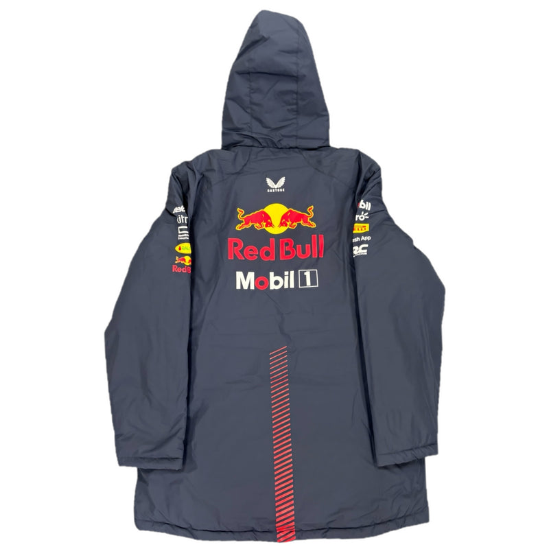 Red Bull Racing Coat Men's Castore F1 Navy Winter Jacket