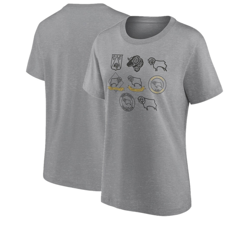 Derby County Women's Graphic T-Shirt Football True Classics Top