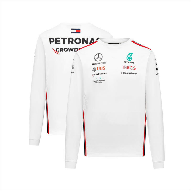 Mercedes AMG Men's T-Shirt F1 2023 Team Long Sleeve Top