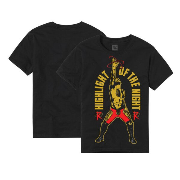 WWE Men's Graphic T-Shirt Ricochet Highligt Of The Night Top