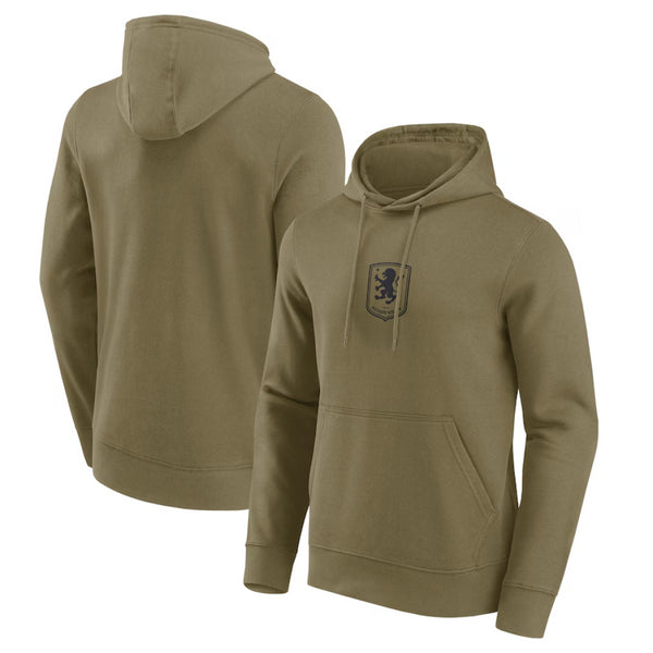 Aston Villa Men's Hoodie Football Mono Logo Graphic Hoodie