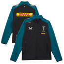 Harlequins Women's Rugby Jacket Black Castore Travel Jacket
