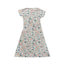 White Stuff Women's Dress Grey Short Sleeve Dress Top