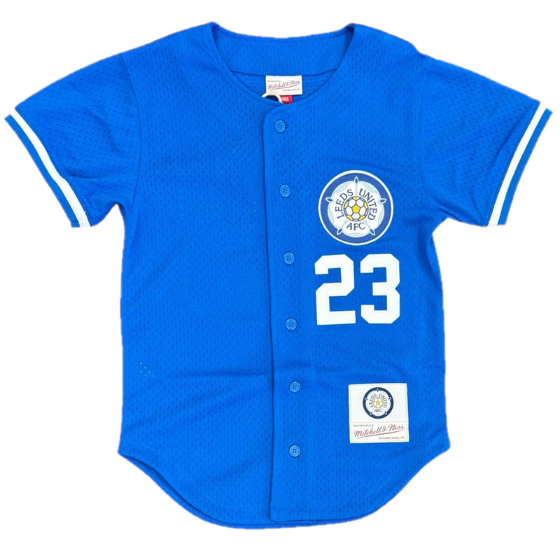 Leeds United Men's Jersey Mitchell & Ness Baseball 23 Top