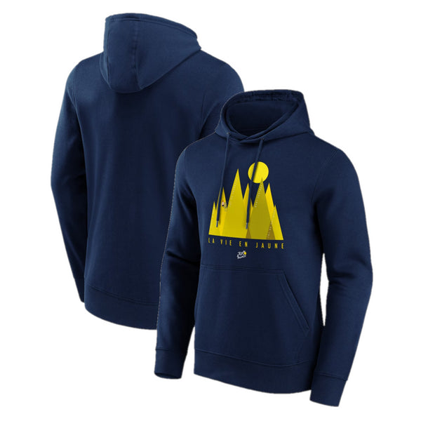 Tour de France Hoodie Men's Cycling Le Vie En Jaune Graphic Top