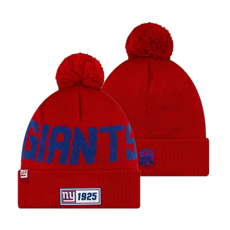 New York Giants Beanie New Era NFL Sideline Road Reverse Hat