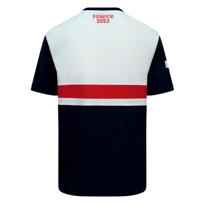 Rugby World Cup 2023 T-Shirt Men's France Colour Block Top