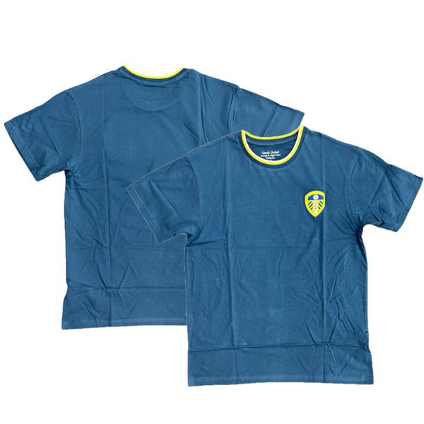 Leeds United Men's T-Shirt Football Stripe Lounge Top