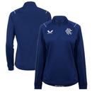 Rangers Football 1/4 Zip Women's Castore Navy Match Day Top