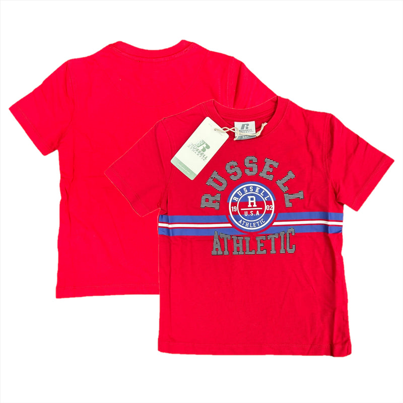 Russell Athletic Kid's T-Shirt Tango Red Graphic Top