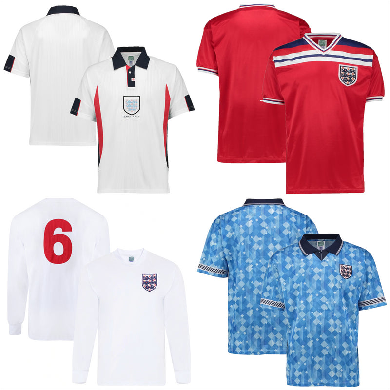 England Men's Football Shirt ScoreDraw Retro Top