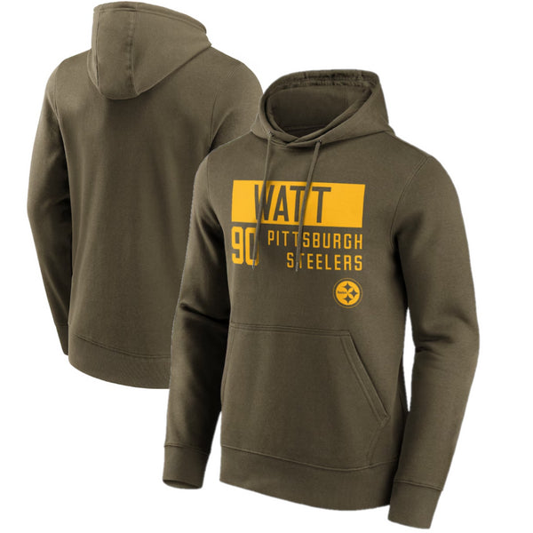 Pittsburgh Steelers Men's Hoodie TJ Watt Name & Number Hoodie