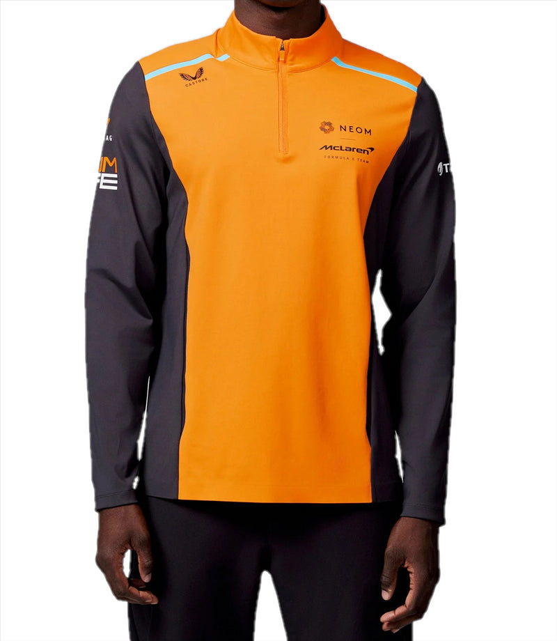 McLaren Men's Quarter Zip F1 Castore Quarter Zip Top