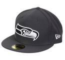 Seattle Seahawks Men's Cap NFL New Era Grey Fitted Hat