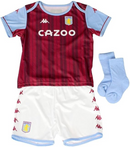 Aston Villa Football Kit Baby Kappa Home Mini Kit