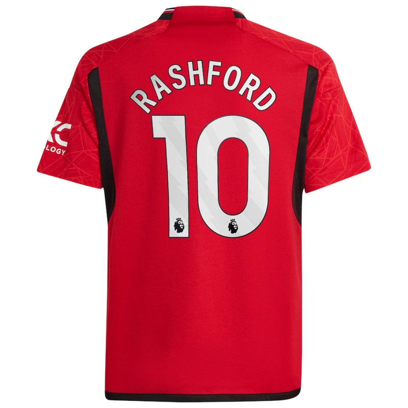 Manchester United Kid's Shirt adidas Home Football Top - Rashford 10