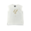 La Liga Men's Vest White Graphic Football Tank Top