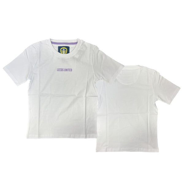 Leeds United T-Shirt Kid's White/Purple Football Top