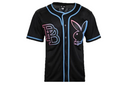 Men's Playboy Baseball Jersey Lids Vice Mesh Button Down Jersey - New