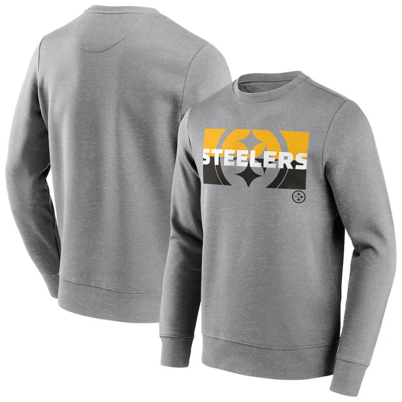 Pittsburgh Steelers NFL Sweatshirt Men's Square Off Crew Top