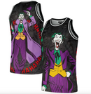 The Joker Men's Mesh Jersey NBA Comic Big Print Lids Top - New