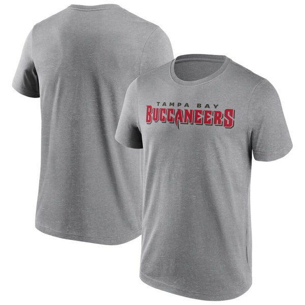 Tampa Bay Buccaneers T-Shirt Men's NFL Wordmark Grey Top