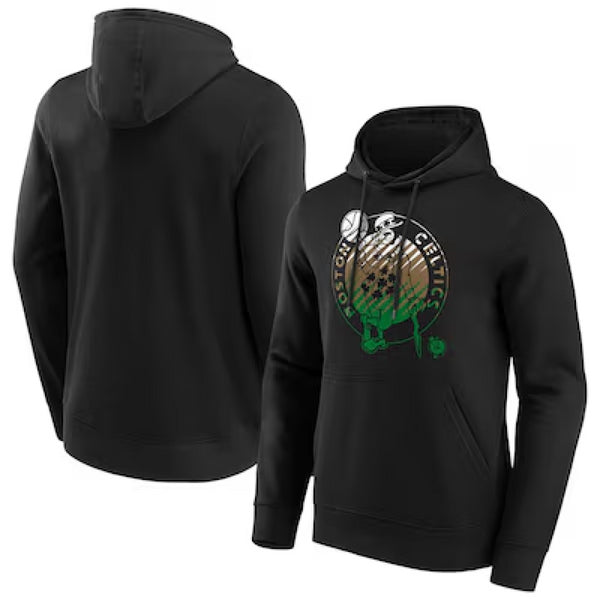 Boston Celtics Hoodie NBA Men's Fade Graphic Hoodie