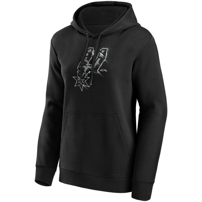 San Antonio Spurs Hoodie NBA Splatter Graphic Logo Women's Hoodie