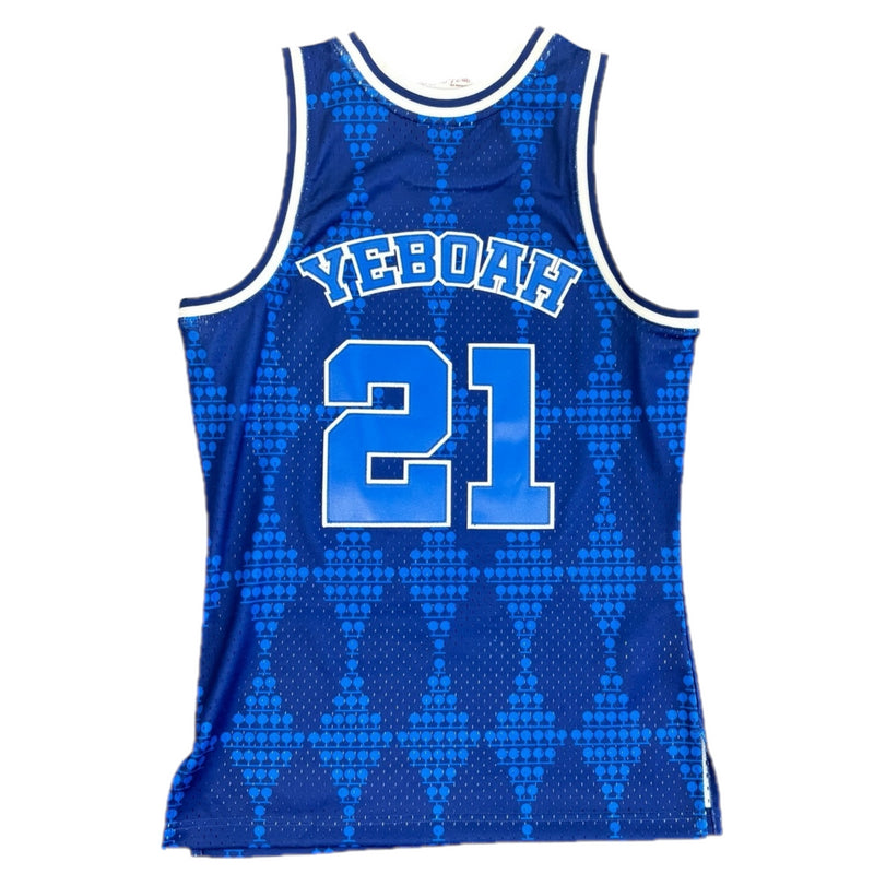 Leeds United Men's Jersey Mitchell & Ness Basketball Yeboah 21 Top