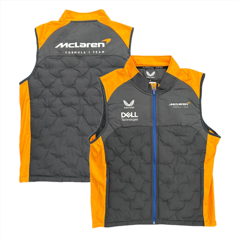 McLaren Castore Men's Gilet F1 Team Pit Lane Crew Padded Jacket