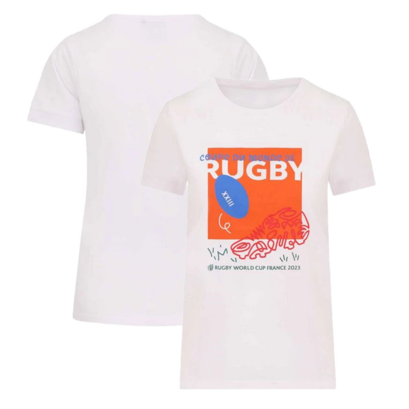 Rugby World Cup 2023 T-Shirt Women's France Box Kick Top