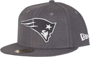 New England Patriots Cap NFL Men's New Era Grey Fitted Hat