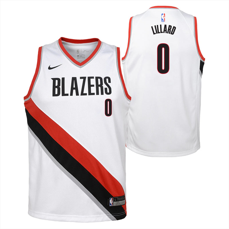 Portland Trail Blazers Jersey Kid's Nike Association Jersey - Lillard