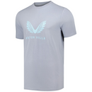 Aston Villa Men's T-Shirt Castore Football Travel Logo Top