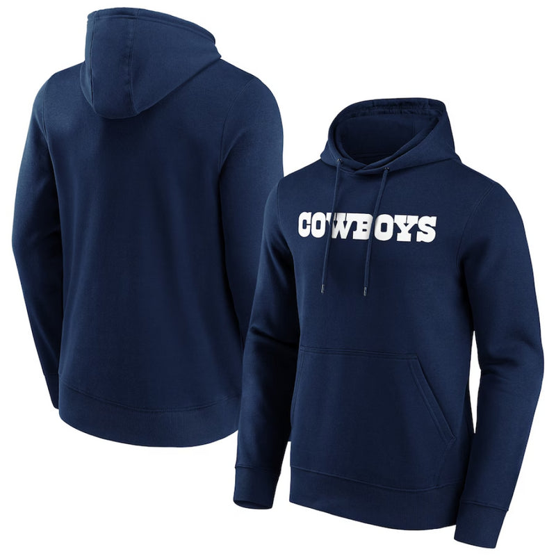 Dallas Cowboys NFL Hoodie Men's Primary Colour Wordmark Top