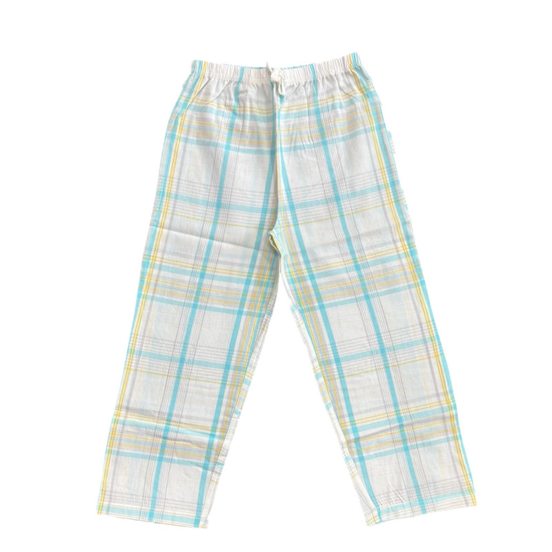 Leeds United Girls Pyjamas Football Check Print PJ Set