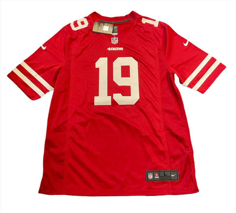 San Francisco 49ers Jersey Men's Nike NFL Home Top - Samuel 19