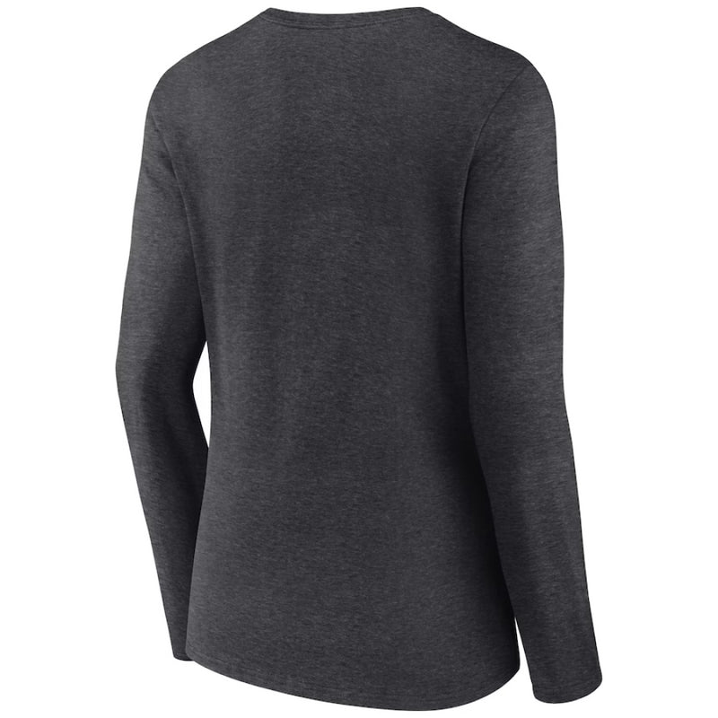 Kansas City Chiefs T-Shirt Women's NFL Super Bowl Grey LS Top