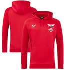 Scarlets Men's Rugby Hoodie Castore Pro Players Red Hoodie