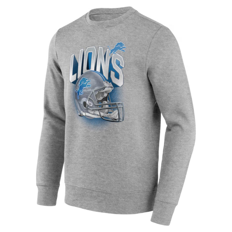 Detroit Lions Men's Sweatshirt NFL Around Helmet Top