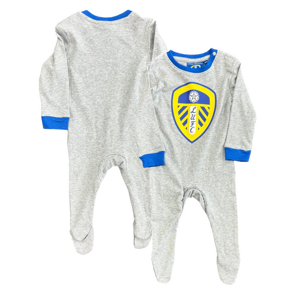 Leeds United Sleepsuit Baby Football LS Romper