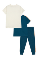 Ellesse 3 Piece Set Kid's Adermo Print T-Shirt Set