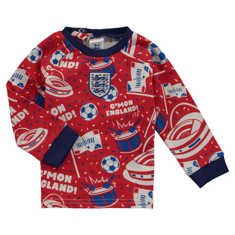 England Baby Pyjama Set Football C'mon Pjs