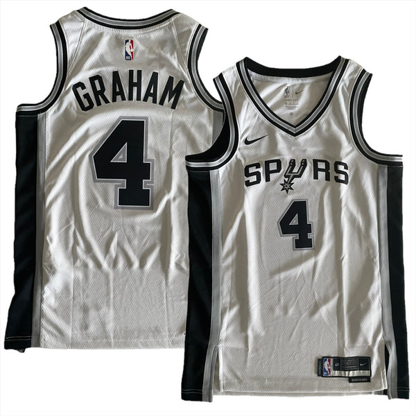 San Antonio Spurs Jersey Men's NBA Nike Association Top - Graham