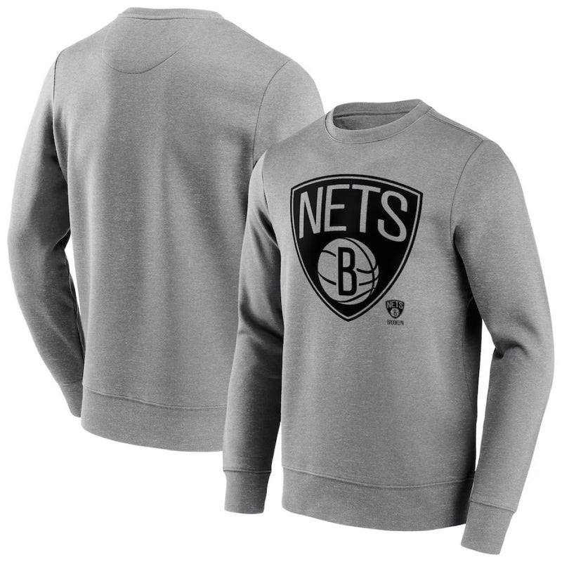 Brooklyn Nets Men's Sweatshirt NBA Mono Logo Graphic Top