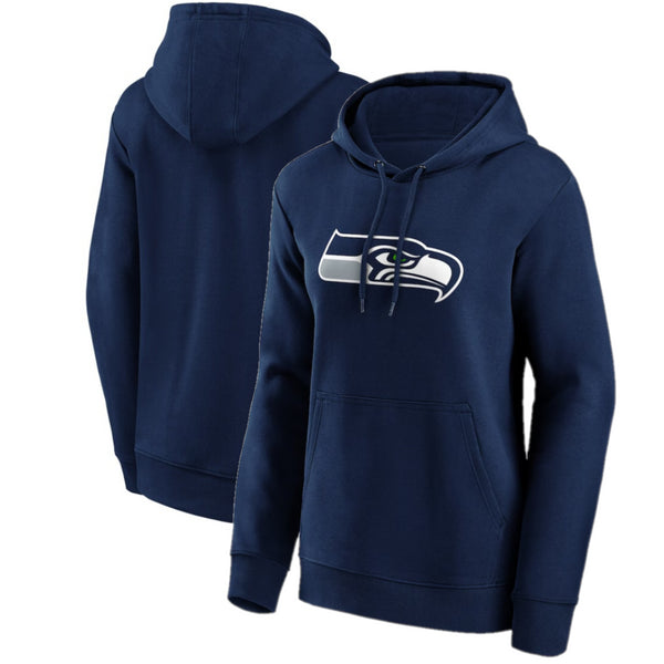 Seattle Seahawks Women's Hoodie NFL Blue Primary Logo Hoodie
